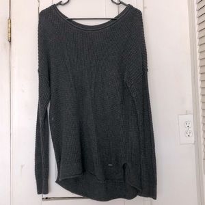 Hollister Dark Grey Oversized Knit Sweater Size Small
